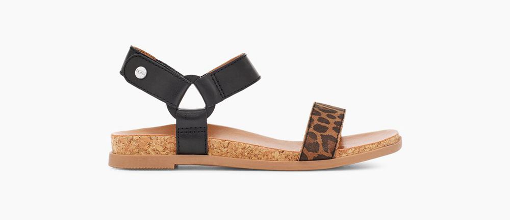 Ugg Rynell Leopard - Kids Sandals - Brown - NZ (7562ZLTXA)